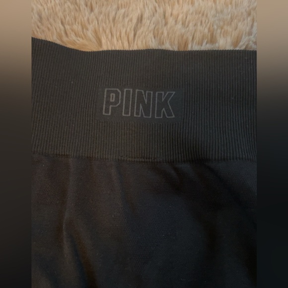 Victoria’s Secret PINK size large black seamless leggings - Picture 2 of 5